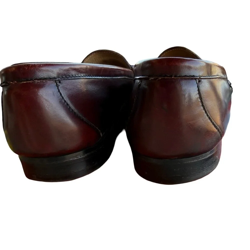 Cole Haan Burgundy Oxblood‎ Tassel Kiltie Loafers Men's 9